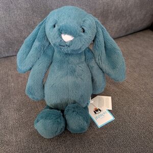 Jellycat Little Bashful Teal Bunny NWT